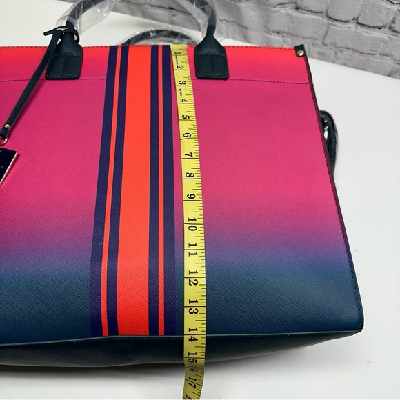 TRINA TURK TOTE BAG  Vibrant Pink and Orange Tote NWT - Picture 6 of 11